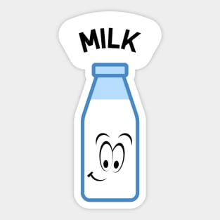 Bottle of milk label sticker Sticker